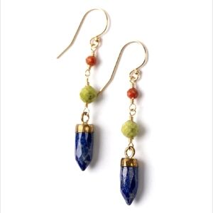 Anne Vaughan Kaleidoscope Lapis Point Dangles